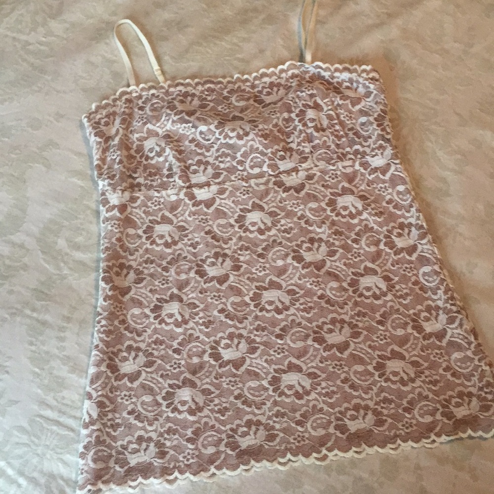 Ivory lace camisole